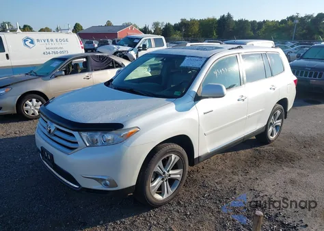 2012 Toyota Highlander Limited V6 z USA, uszkodzony, nr VIN 5TDDK3EH8CS113501